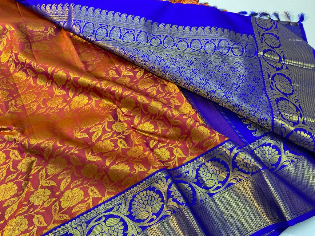 Bridal Korvai Kanchipuram Silk Saree - Image 5