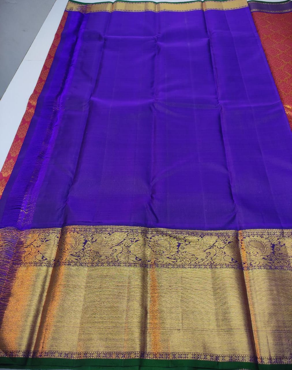Bridal Korvai Kanchipuram Silk Saree - Image 7