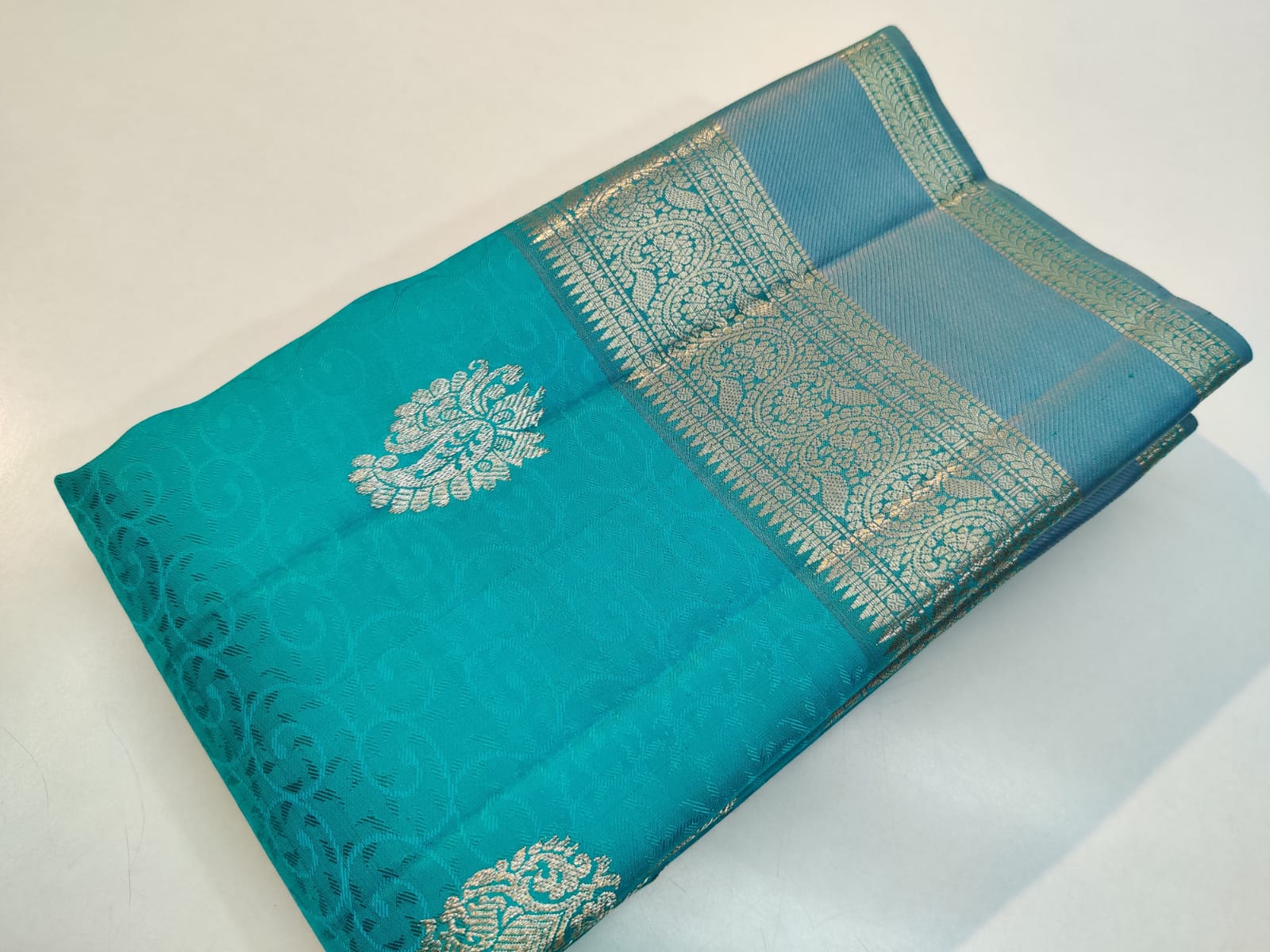 Embossed Kanchipuram Silk Sarees - Image 4