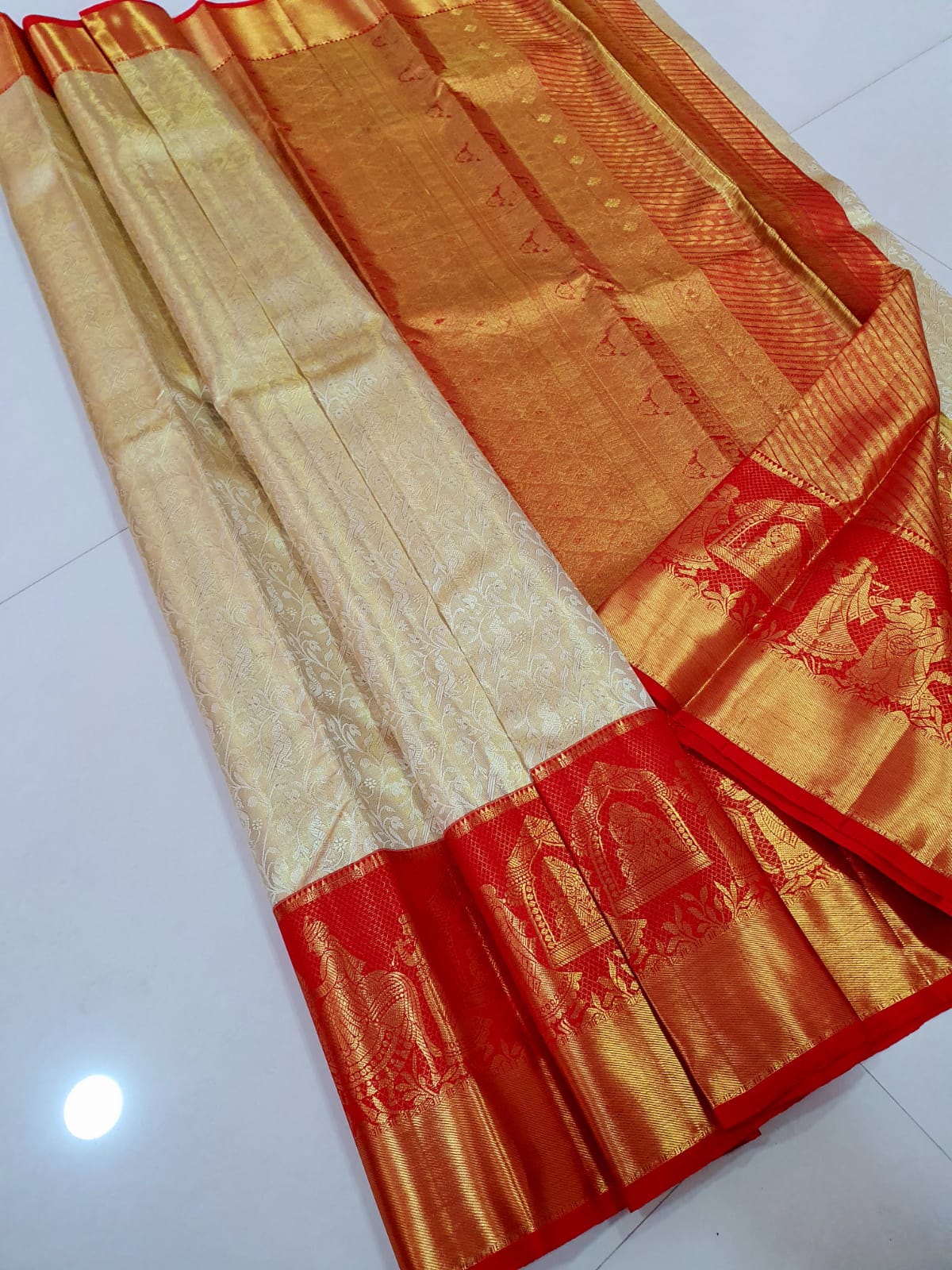 Exclusive Pallaku Design Bridal Kanchipuram Tissue Silk Sarees Collection - Image 12