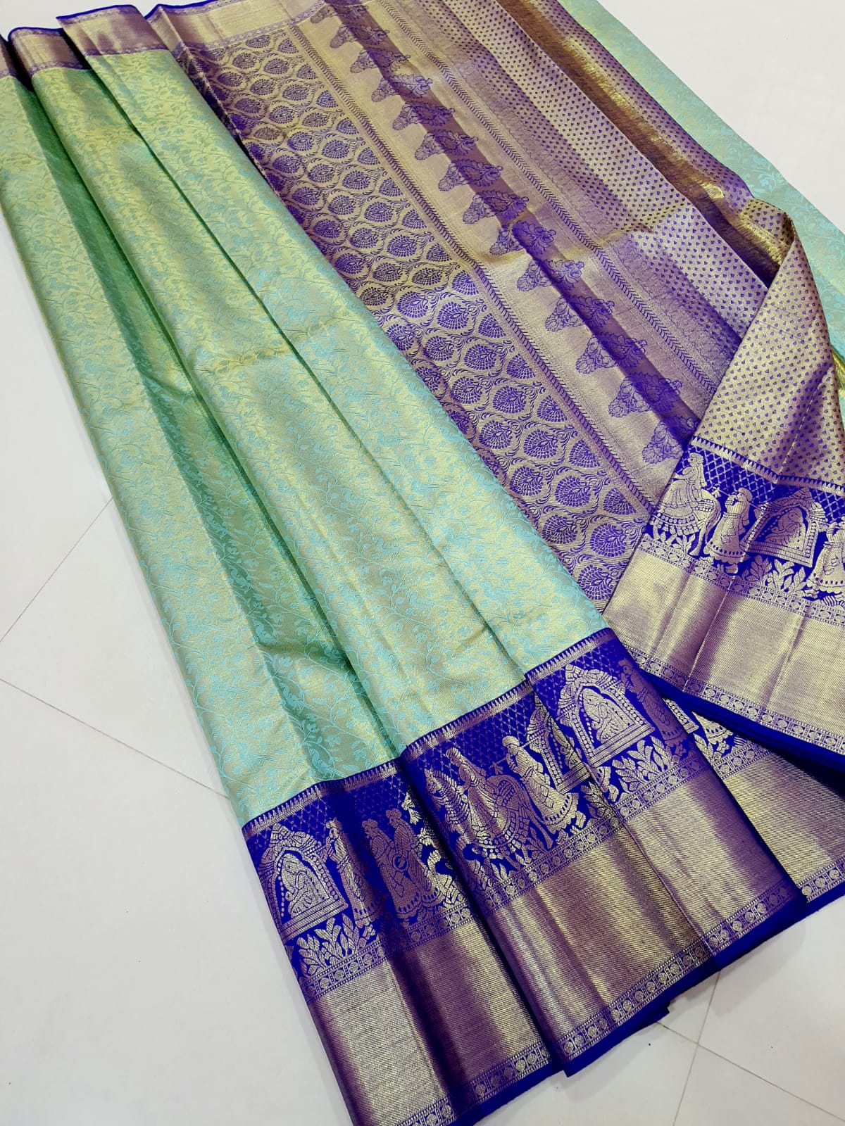 Exclusive Pallaku Design Bridal Kanchipuram Tissue Silk Sarees Collection - Image 13