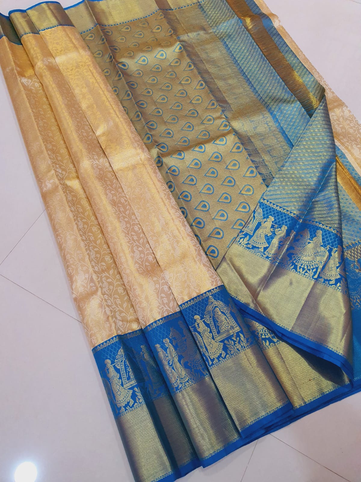 Exclusive Pallaku Design Bridal Kanchipuram Tissue Silk Sarees Collection - Image 14