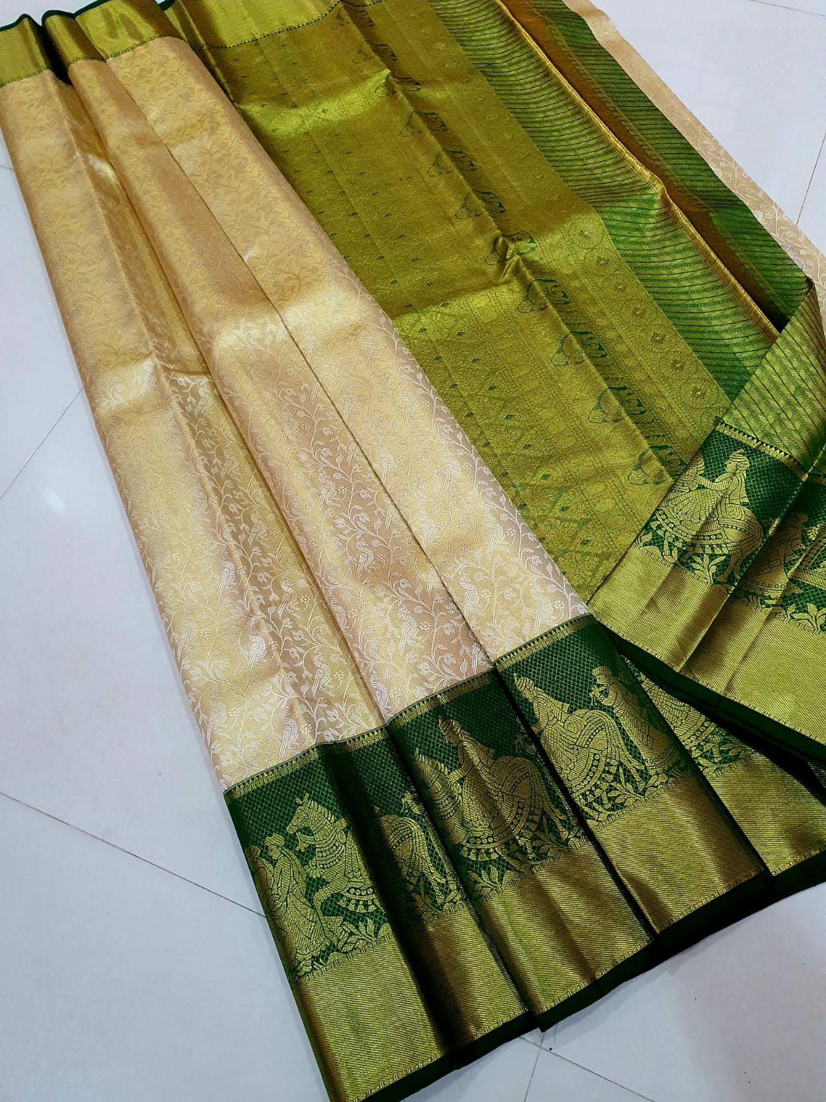 Exclusive Pallaku Design Bridal Kanchipuram Tissue Silk Sarees Collection - Image 4
