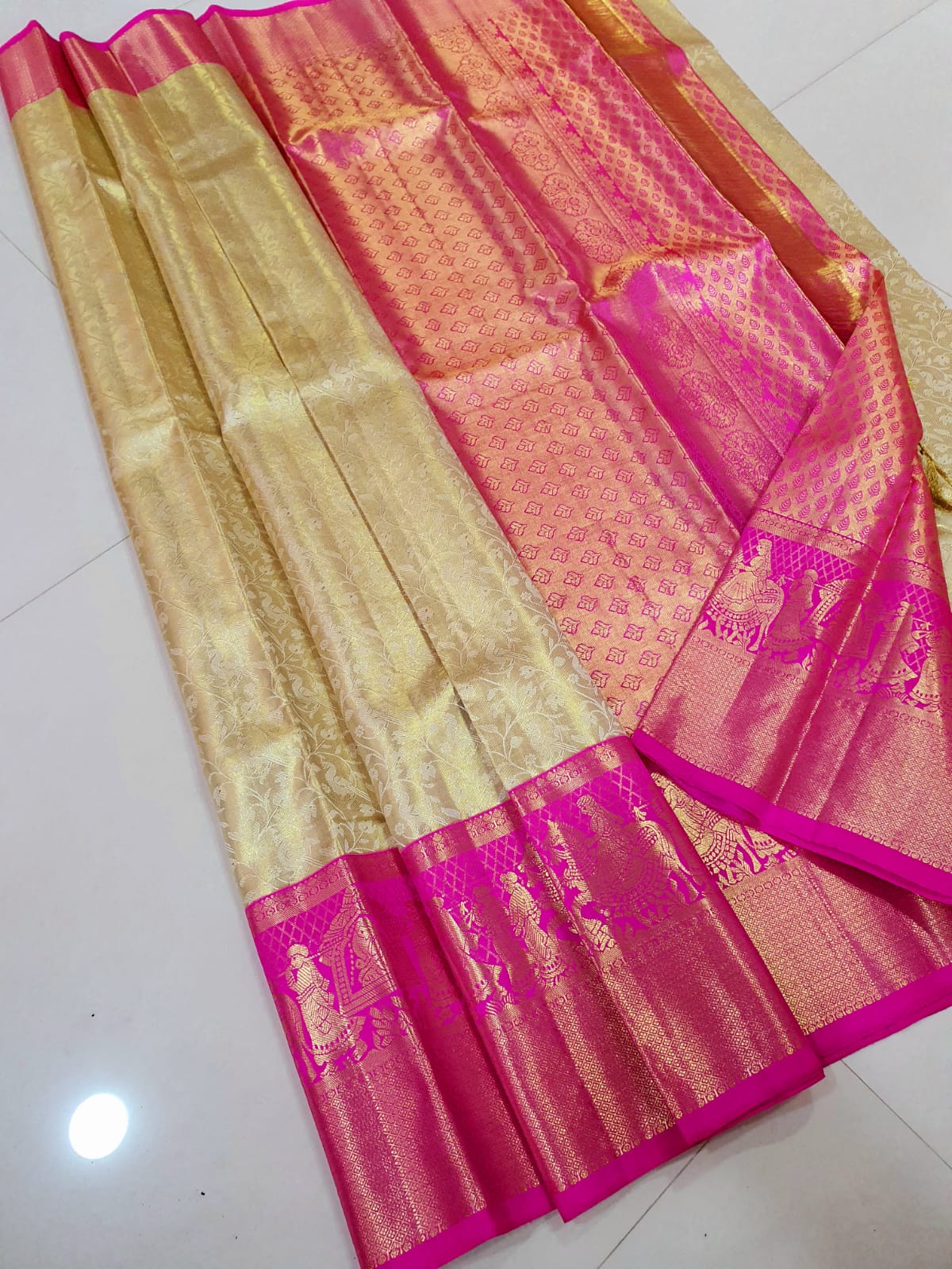 Exclusive Pallaku Design Bridal Kanchipuram Tissue Silk Sarees Collection - Image 5