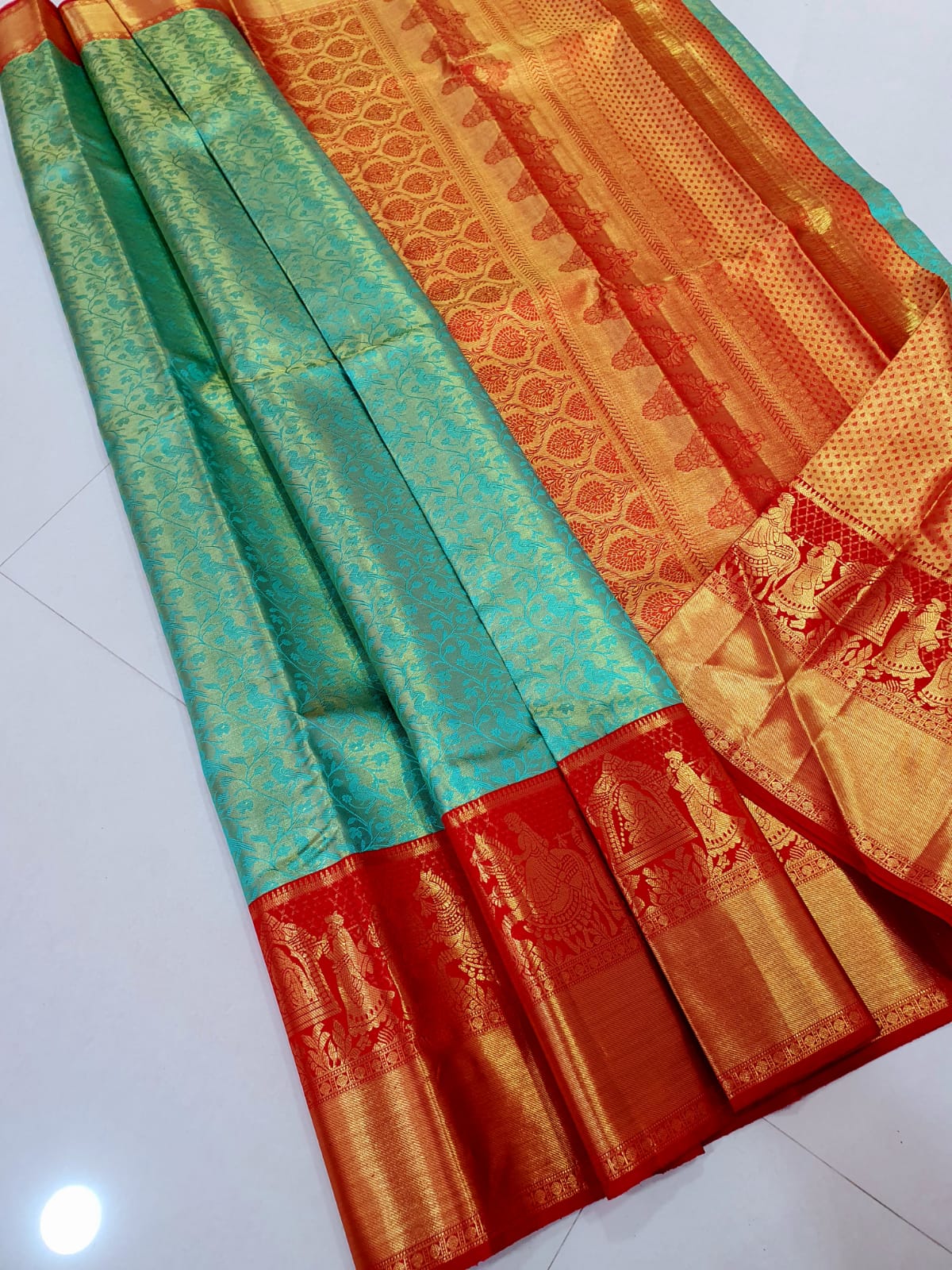 Exclusive Pallaku Design Bridal Kanchipuram Tissue Silk Sarees Collection - Image 9