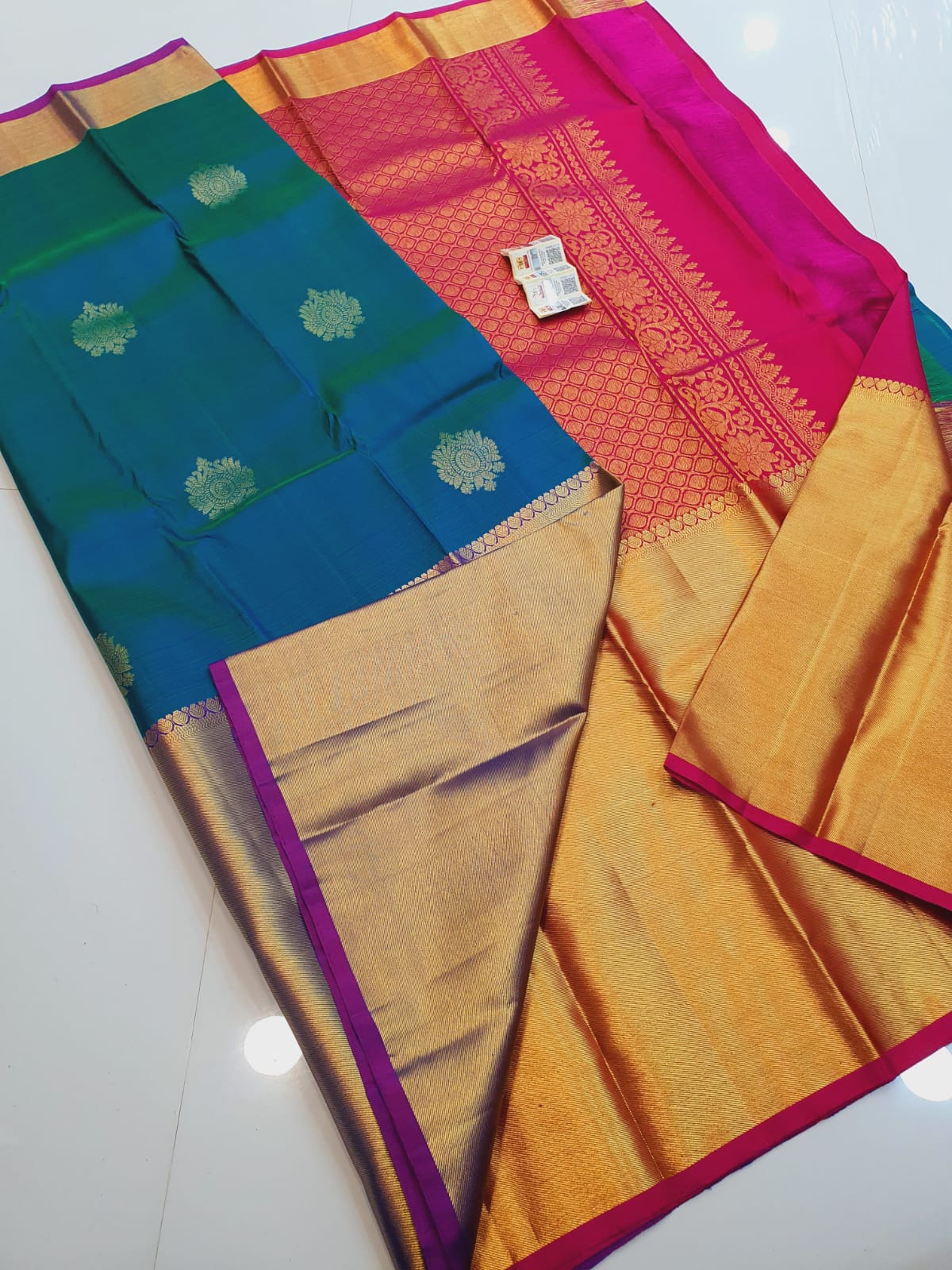Long Border Kanchipuram Silk Sarees Collection - Image 10