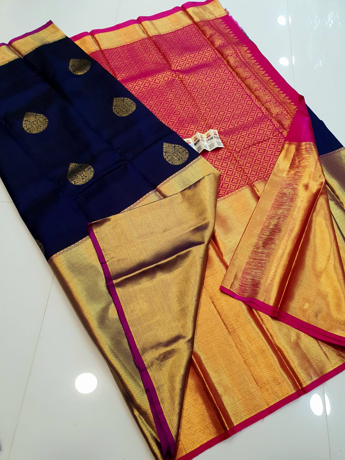 Long Border Kanchipuram Silk Sarees Collection - Image 12