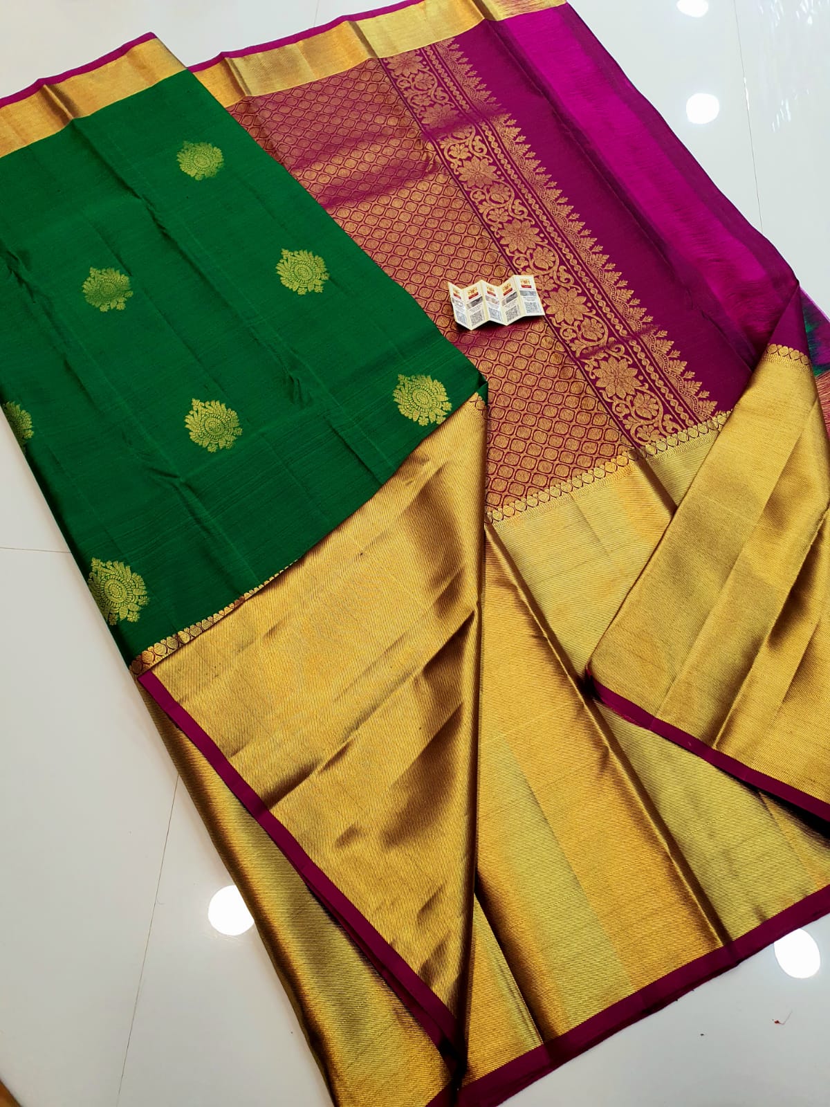 Long Border Kanchipuram Silk Sarees Collection - Image 16
