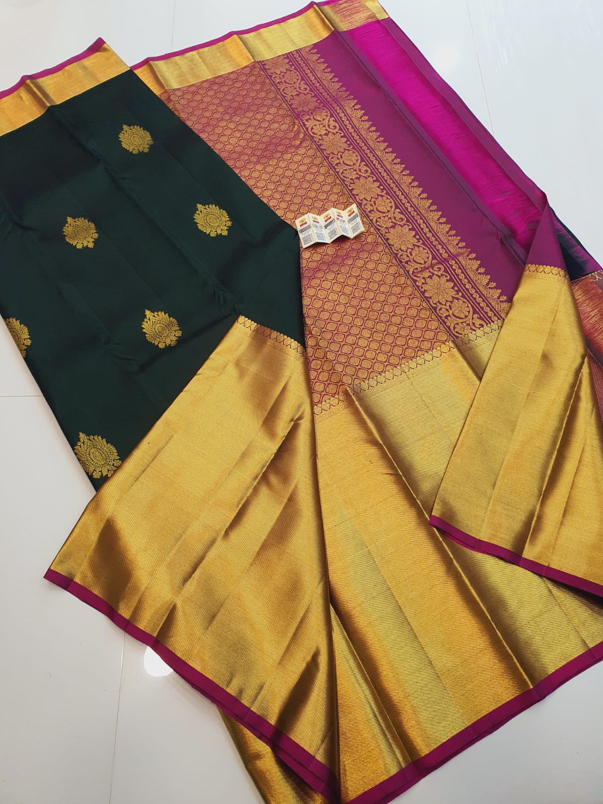 Long Border Kanchipuram Silk Sarees Collection - Image 17