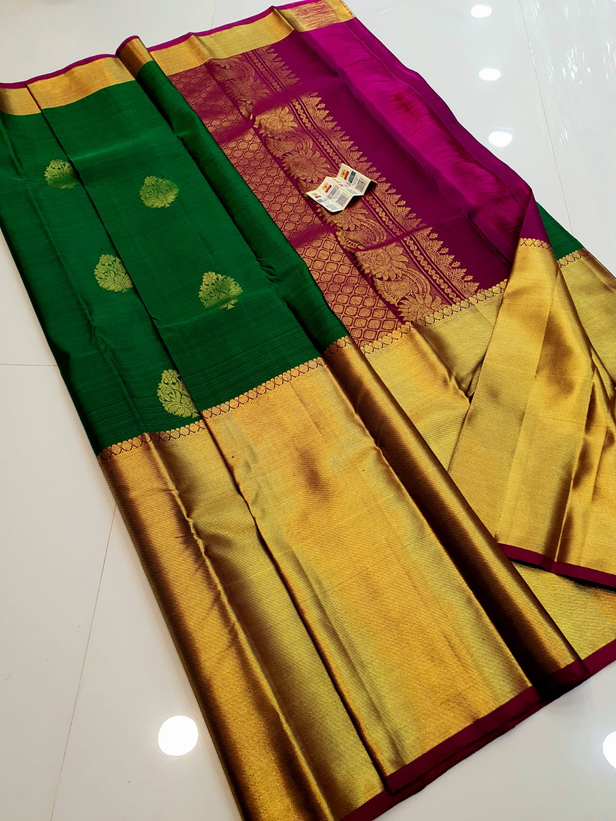 Long Border Kanchipuram Silk Sarees Collection - Image 8