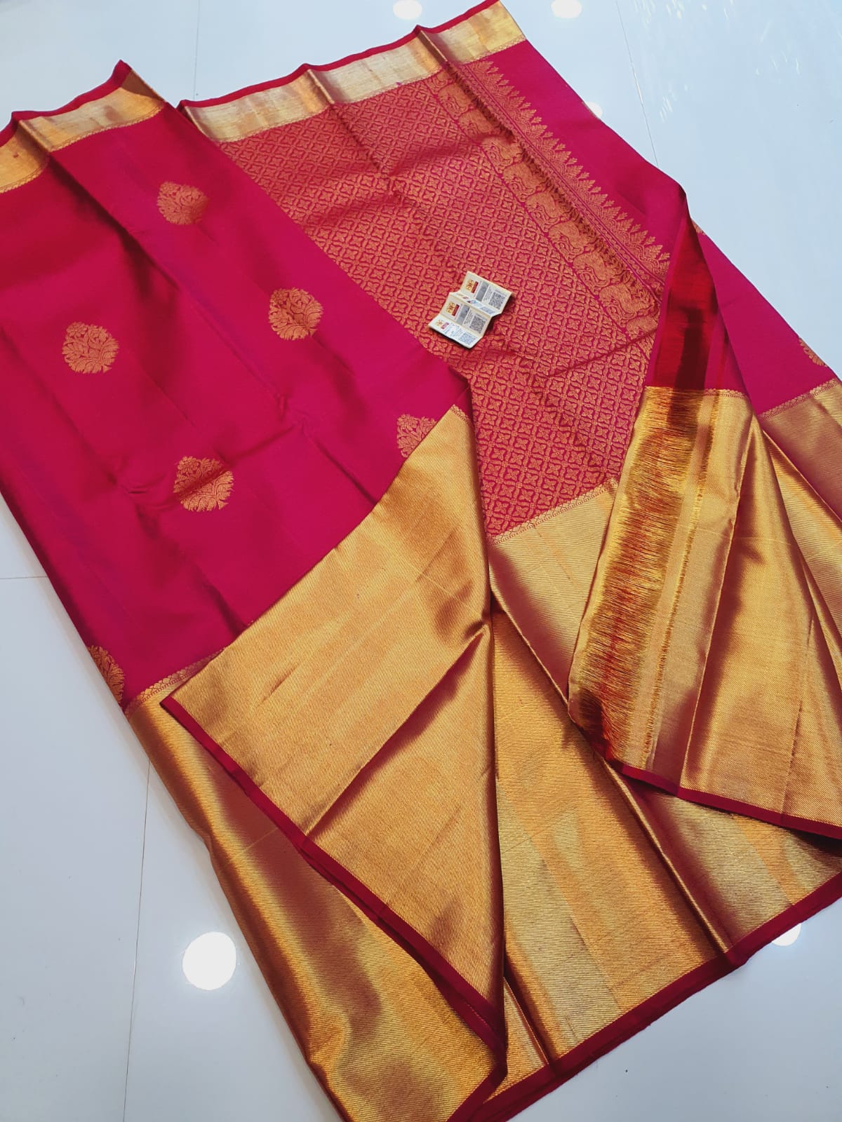 Long Border Kanchipuram Silk Sarees Collection - Image 9