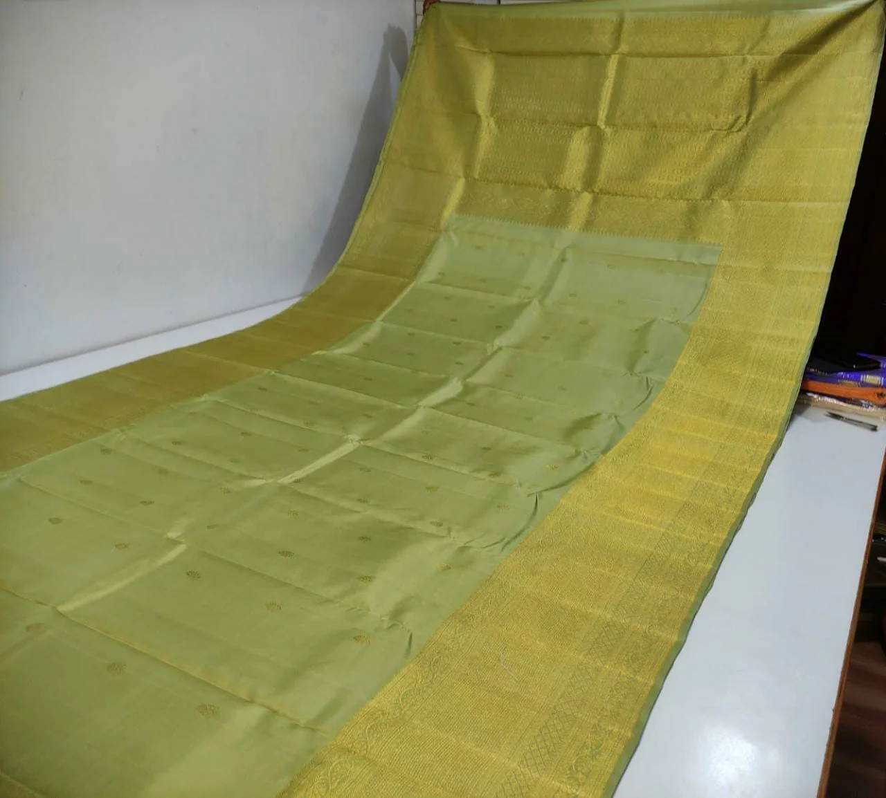 Turning Border Kanchipuram Silk Sarees - Image 6